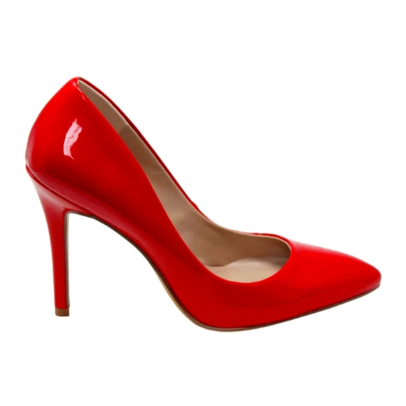 🌺SALE Charles by Charles David Red Heel Sandals Pumps - Picture 2 of 9